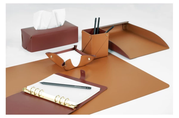 Плейсмат прямоугольный ADJ 45х30 см, кожа натуральная, бордо