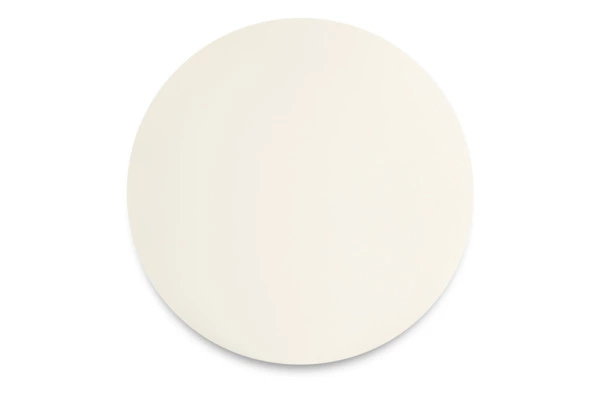 Плейсмат круглый ADJ d35 см, кожа натуральная, белый, панна котта