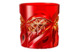 Стакан для виски ГХЗ 350 мл, хрусталь, янтарно-красный