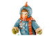Игрушка елочная Малыш в костюме снеговичка 8 см, бумага, сине-голубой, п/к