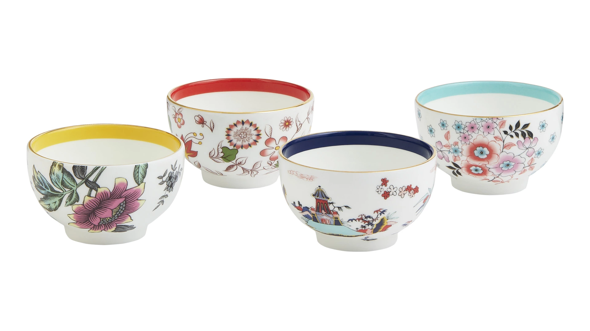 Набор пиал Wedgwood Вандерласт, 4 шт, фарфор, п/к