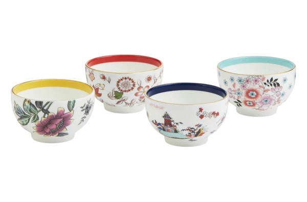 Набор пиал Wedgwood Вандерласт, 4 шт, фарфор, п/к