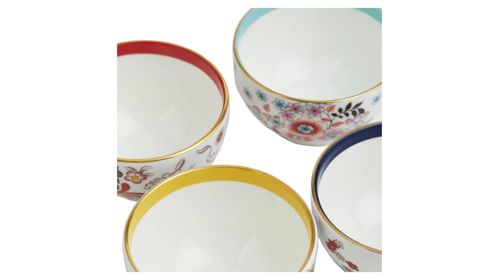 Набор пиал Wedgwood Вандерласт, 4 шт, фарфор, п/к