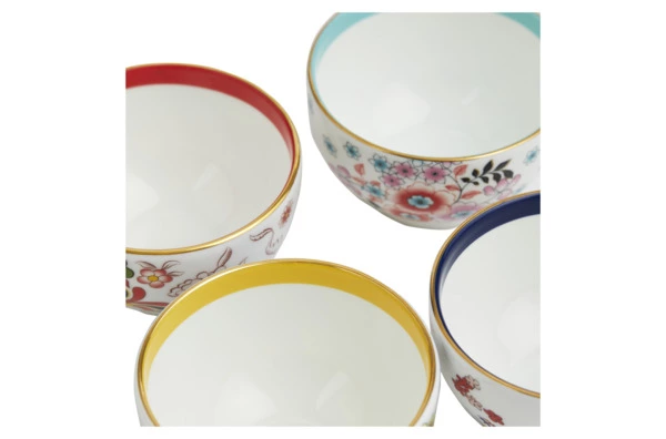 Набор пиал Wedgwood Вандерласт, 4 шт, фарфор, п/к