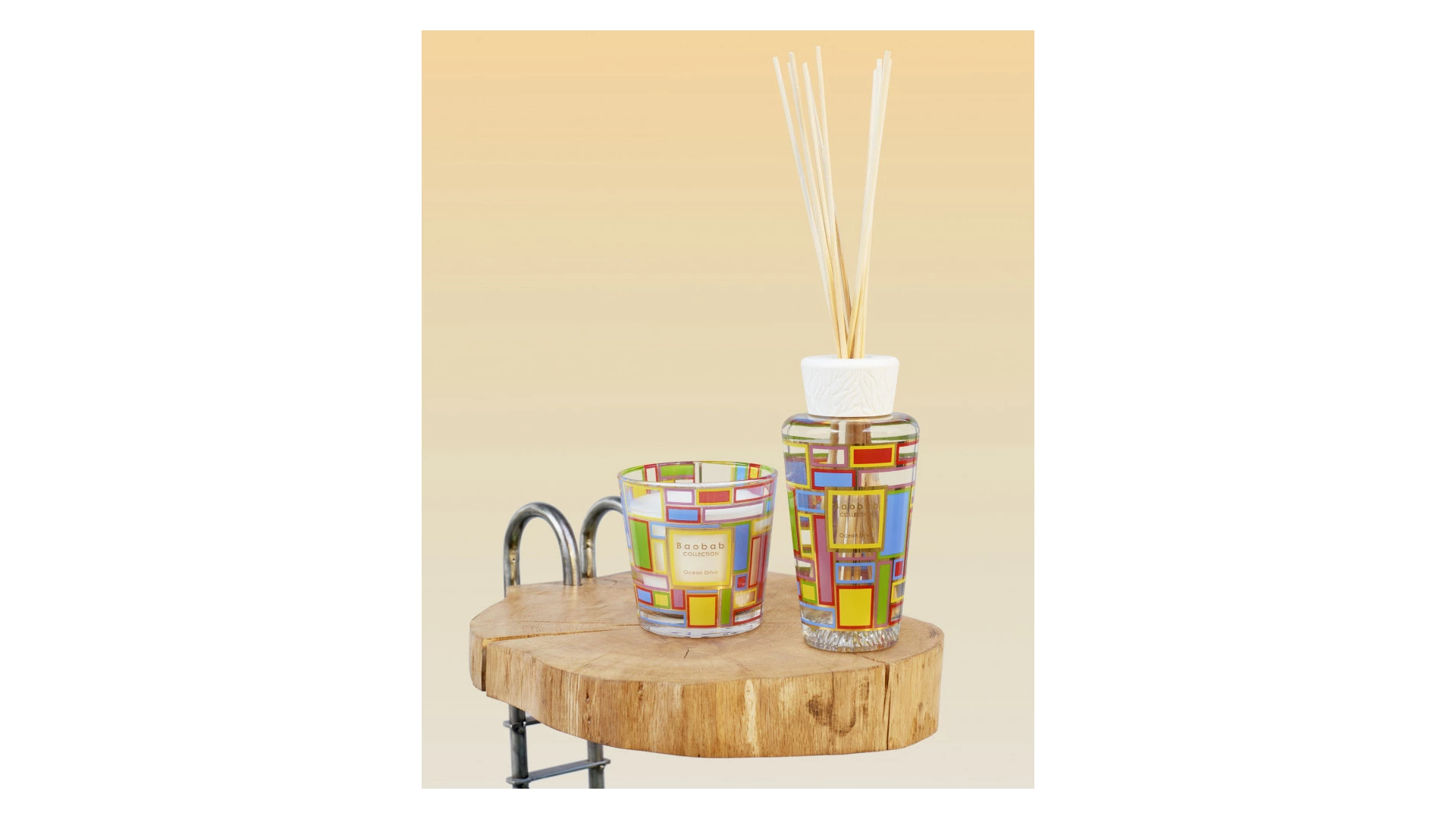 Подарочный набор из аромадиффузора 250 мл и свечи 190 г Baobab Collection My first Baobab Ocean Driv