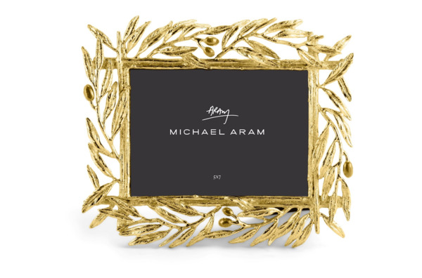Рамка для фото Michael Aram Золотая оливковая ветвь 13х18 см, сталь нержавеющая