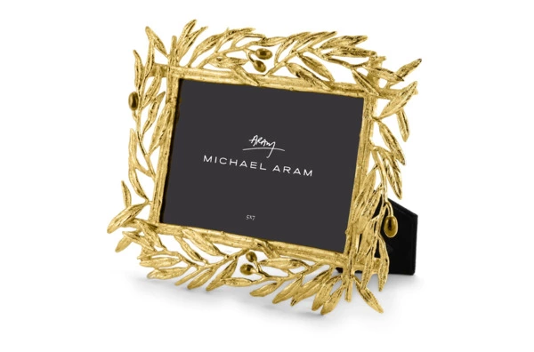 Рамка для фото Michael Aram Золотая оливковая ветвь 13х18 см, сталь нержавеющая