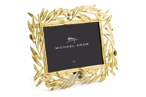 Рамка для фото Michael Aram Золотая оливковая ветвь 13х18 см, сталь нержавеющая