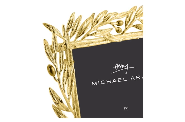 Рамка для фото Michael Aram Золотая оливковая ветвь 13х18 см, сталь нержавеющая