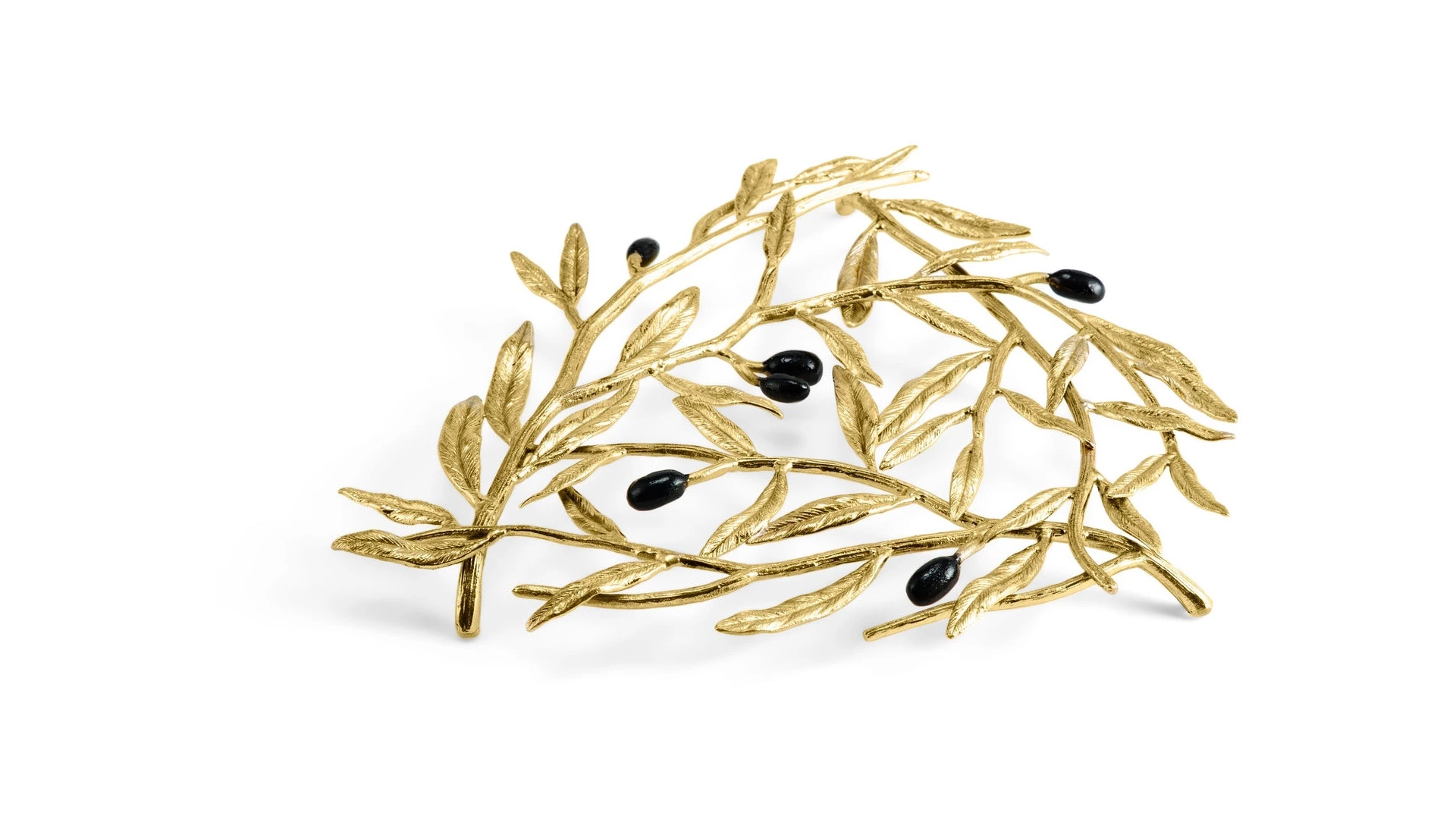 Подставка под горячее Michael Aram Золотая оливковая ветвь 24х22 см, латунь