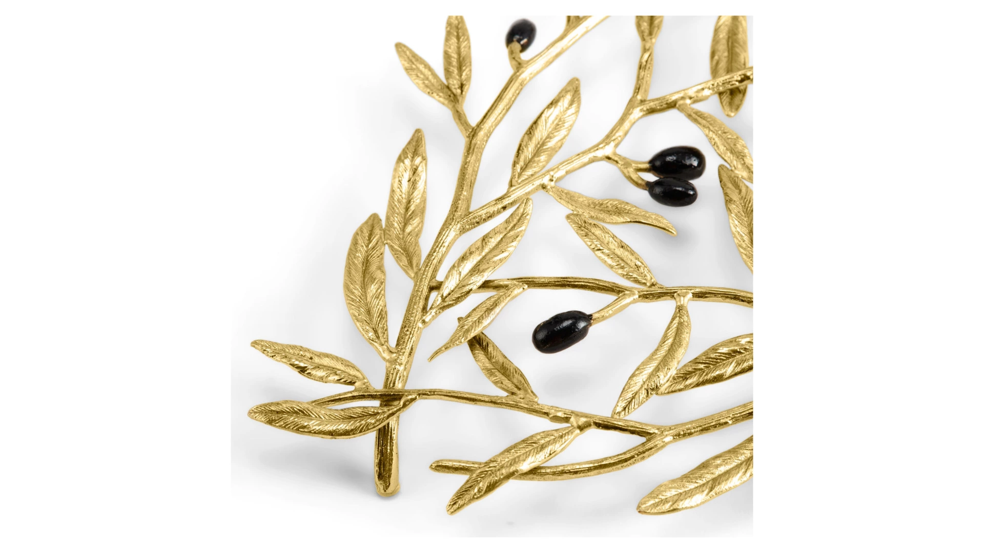 Подставка под горячее Michael Aram Золотая оливковая ветвь 24х22 см, латунь