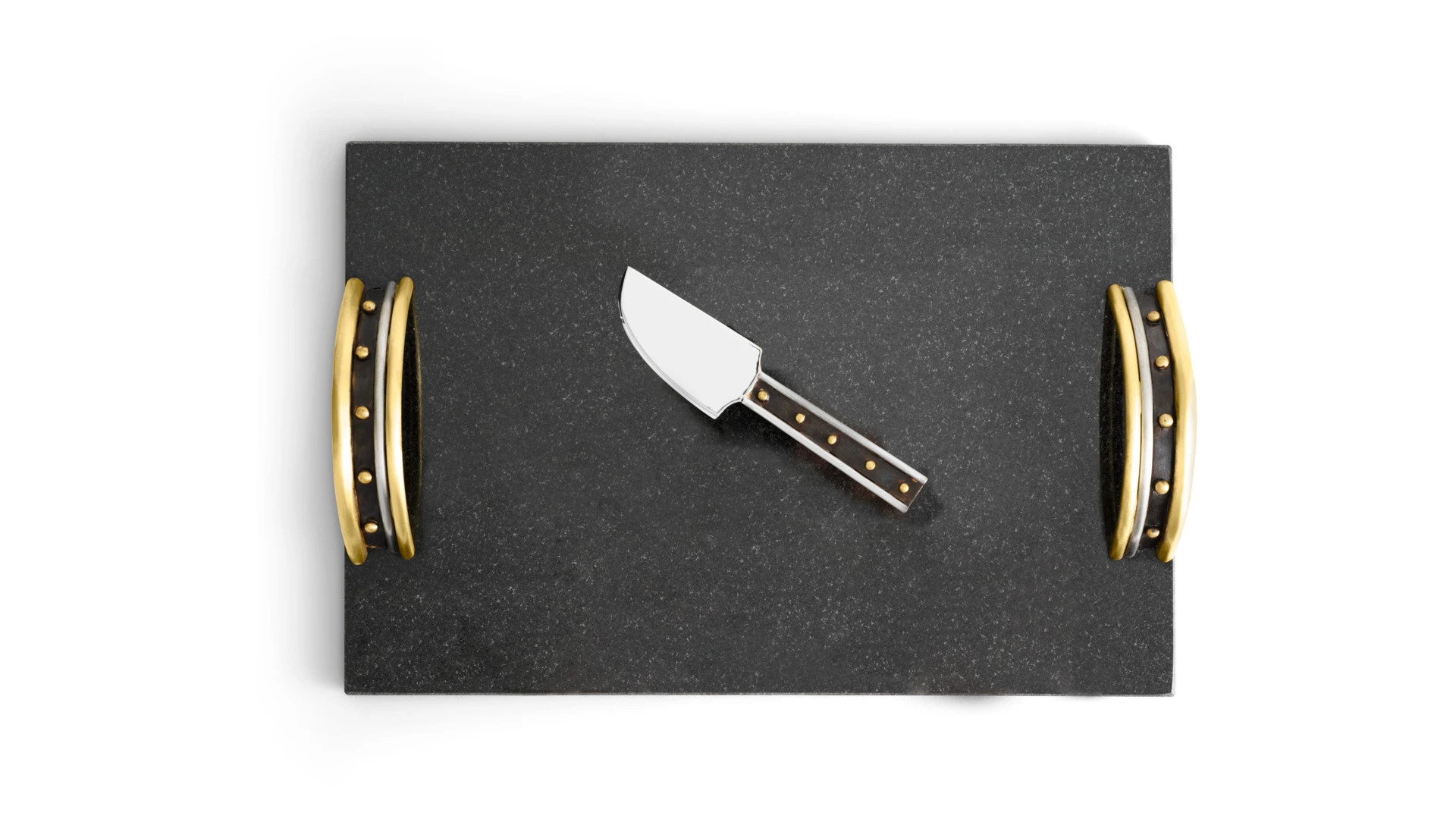 Доска для сыра с ножом Michael Aram Нага 38х25 см, гранит