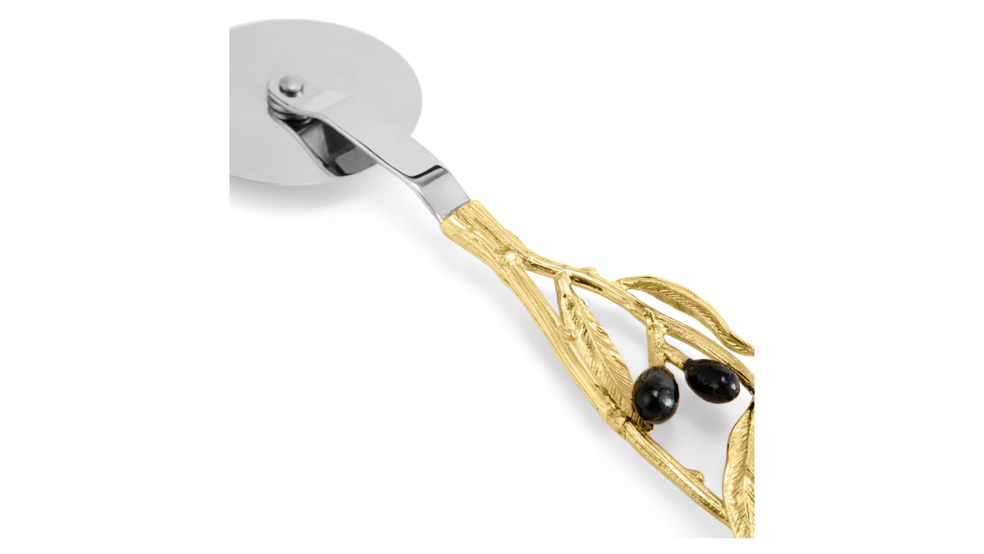 Нож для пиццы Michael Aram Золотая оливковая ветвь 23 см, сталь нержавеющая