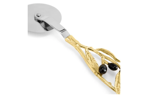 Нож для пиццы Michael Aram Золотая оливковая ветвь 23 см, сталь нержавеющая