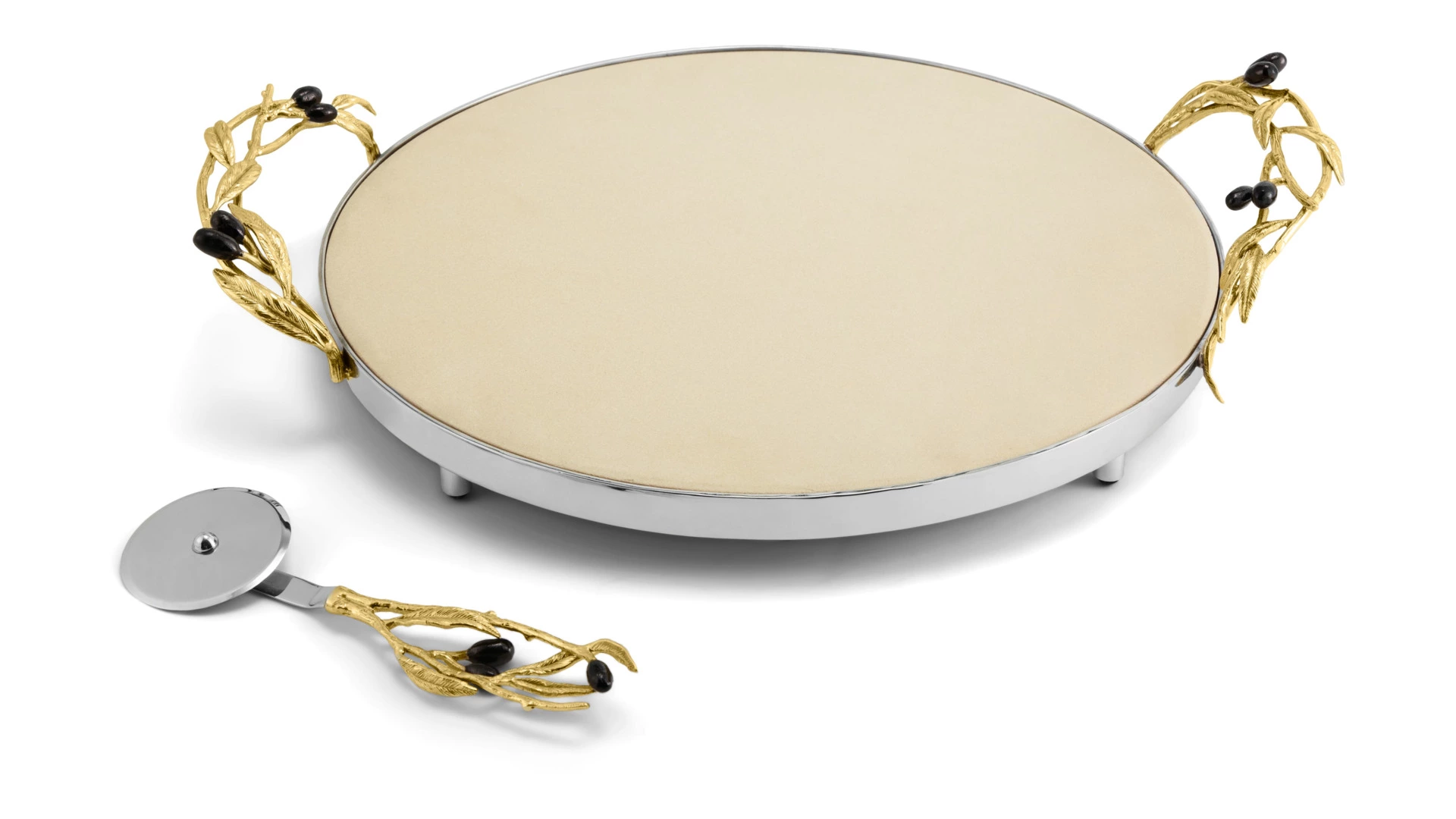 Камень для пиццы Michael Aram Золотая оливковая ветвь 47х38 см