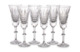 Набор бокалов для шампанского ГХЗ Лилия.Медовый спас 220 мл, 6 шт, хрусталь