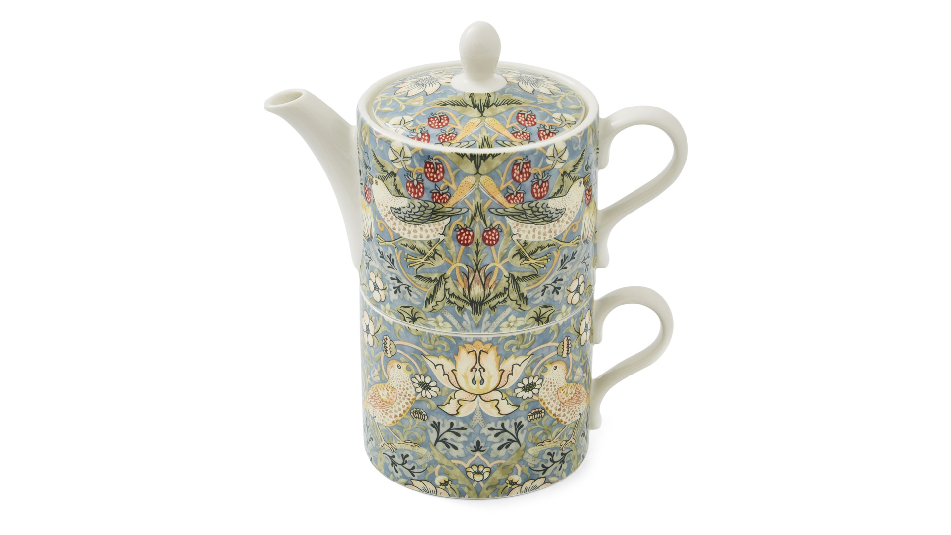 Набор чайный  Эгоист Spode Моррис и Ко Дрозды 1,1 л, фарфор, п/к