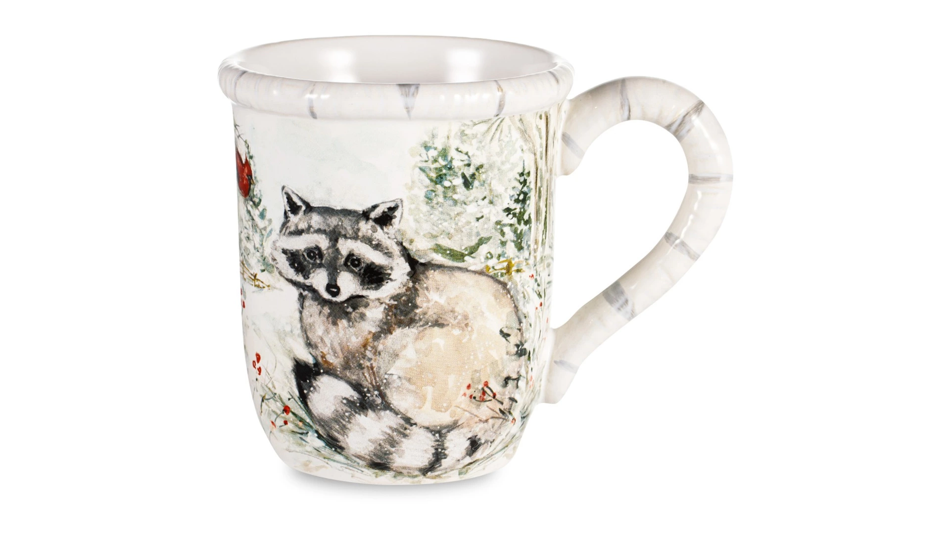 Кружка Certified International Зимняя прогулка. Енот 480 мл, керамика