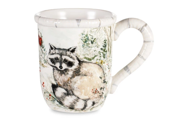 Кружка Certified International Зимняя прогулка. Енот 480 мл, керамика