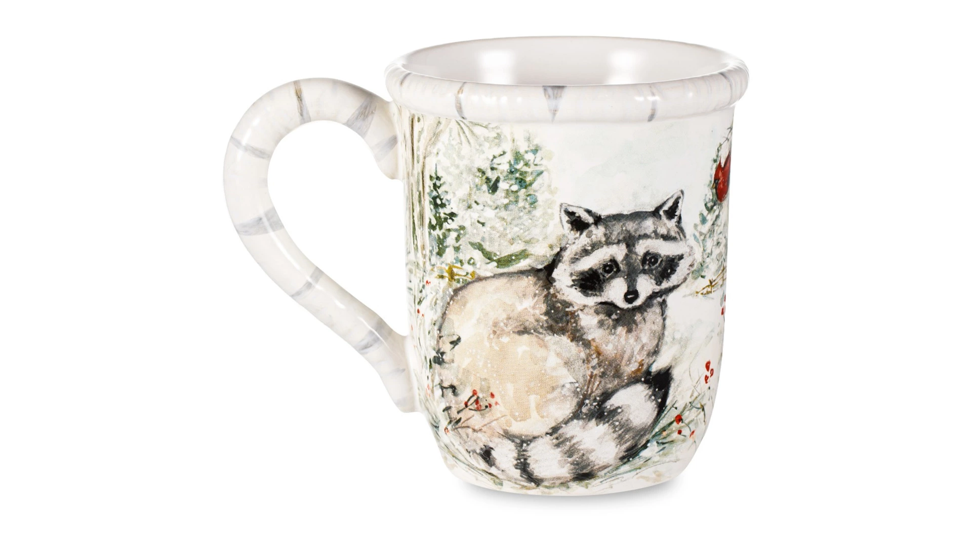 Кружка Certified International Зимняя прогулка. Енот 480 мл, керамика