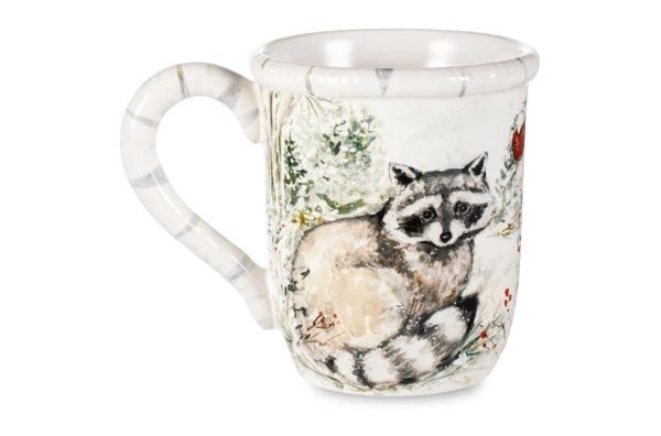 Кружка Certified International Зимняя прогулка. Енот 480 мл, керамика