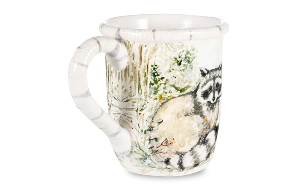 Кружка Certified International Зимняя прогулка. Енот 480 мл, керамика