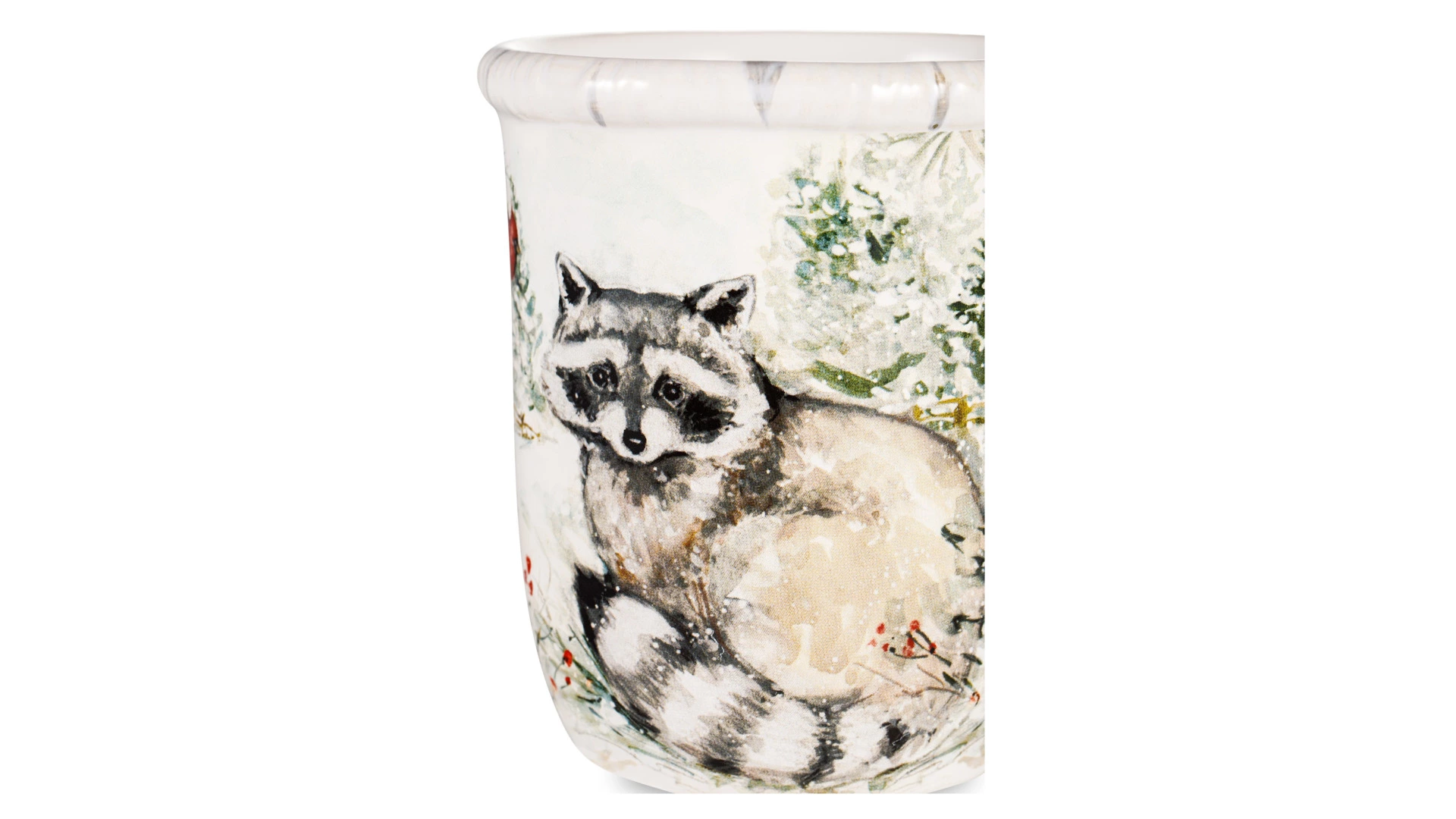 Кружка Certified International Зимняя прогулка. Енот 480 мл, керамика