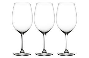 Набор бокалов для красного вина Riedel Vinum Совиньон Мерло 610 мл, 3 шт, хрусталь бессвинцовый-Sale