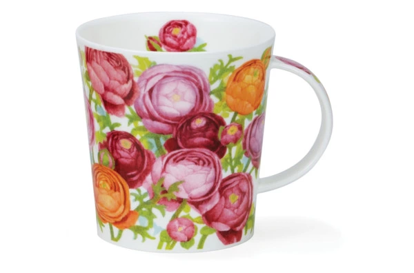 Кружка Dunoon Ранункулусы Ломонд 320 мл, фарфор костяной