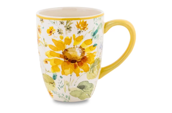Кружка Certified Int Подсолнухи 410 мл, керамика