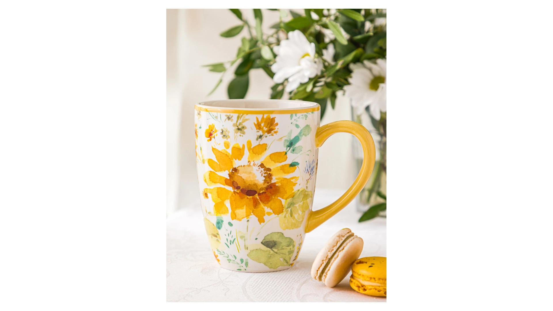 Кружка Certified Int Подсолнухи 410 мл, керамика