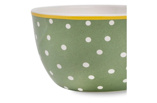 Салатник порционный Certified Int Подсолнухи, в горошек 13 см, керамика