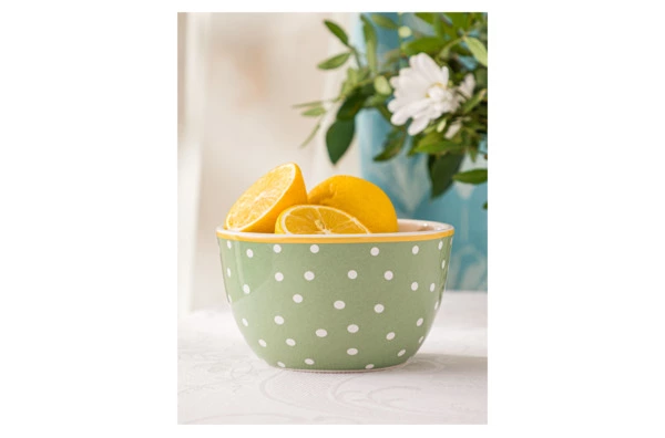 Салатник порционный Certified Int Подсолнухи, в горошек 13 см, керамика