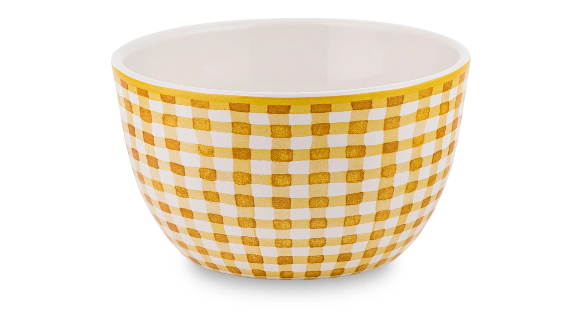 Салатник порционный Certified Int Подсолнухи, в клетку 13 см, керамика