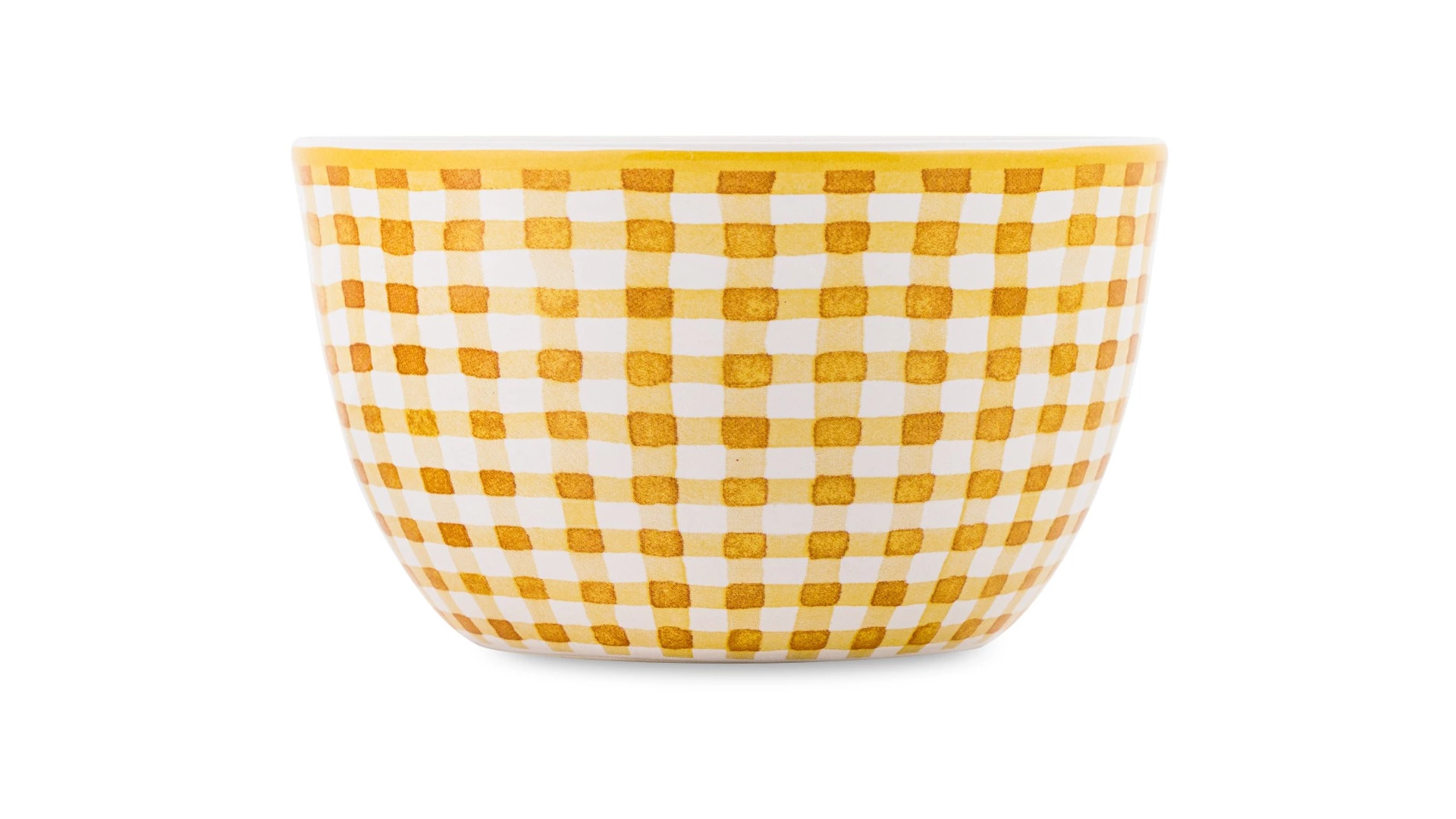 Салатник порционный Certified Int Подсолнухи, в клетку 13 см, керамика