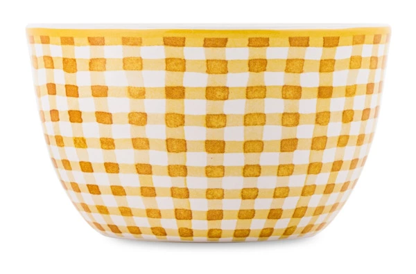 Салатник порционный Certified Int Подсолнухи, в клетку 13 см, керамика