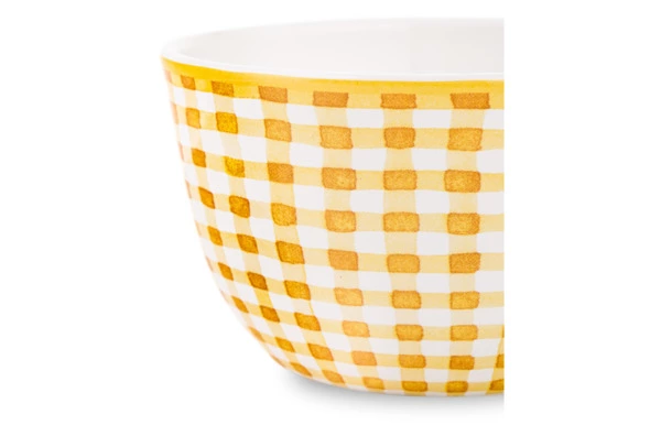 Салатник порционный Certified Int Подсолнухи, в клетку 13 см, керамика