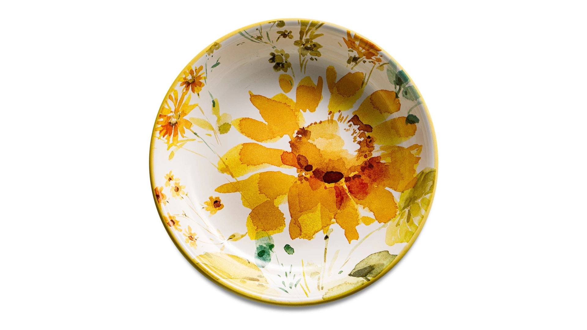 Тарелка суповая Certified Int Подсолнухи 23 см, керамика