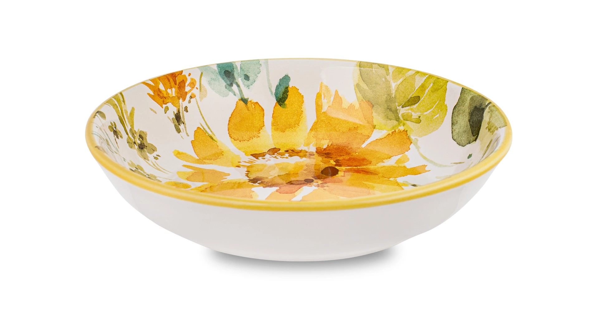 Тарелка суповая Certified Int Подсолнухи 23 см, керамика