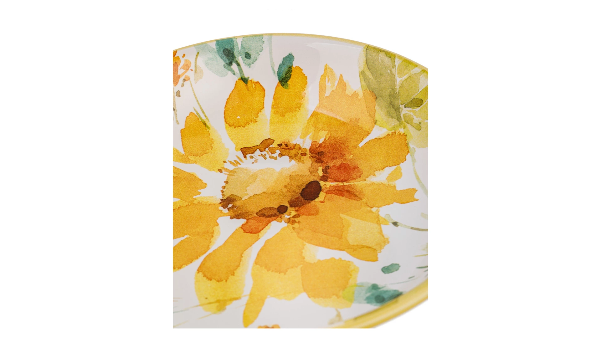 Тарелка суповая Certified Int Подсолнухи 23 см, керамика