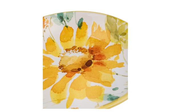 Тарелка суповая Certified Int Подсолнухи 23 см, керамика