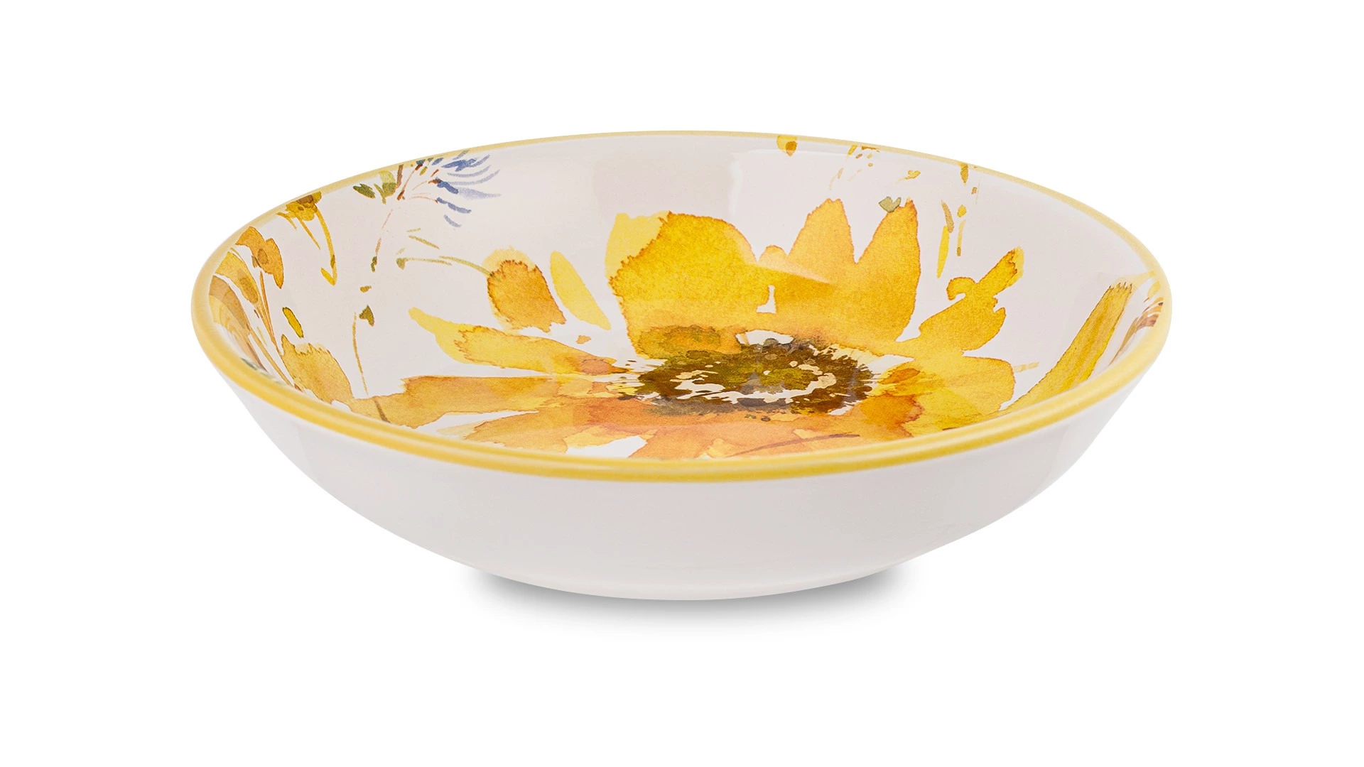 Тарелка суповая Certified Int Подсолнухи 23 см, керамика