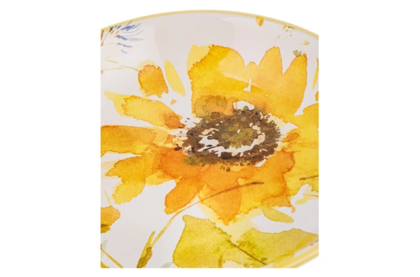 Тарелка суповая Certified Int Подсолнухи 23 см, керамика