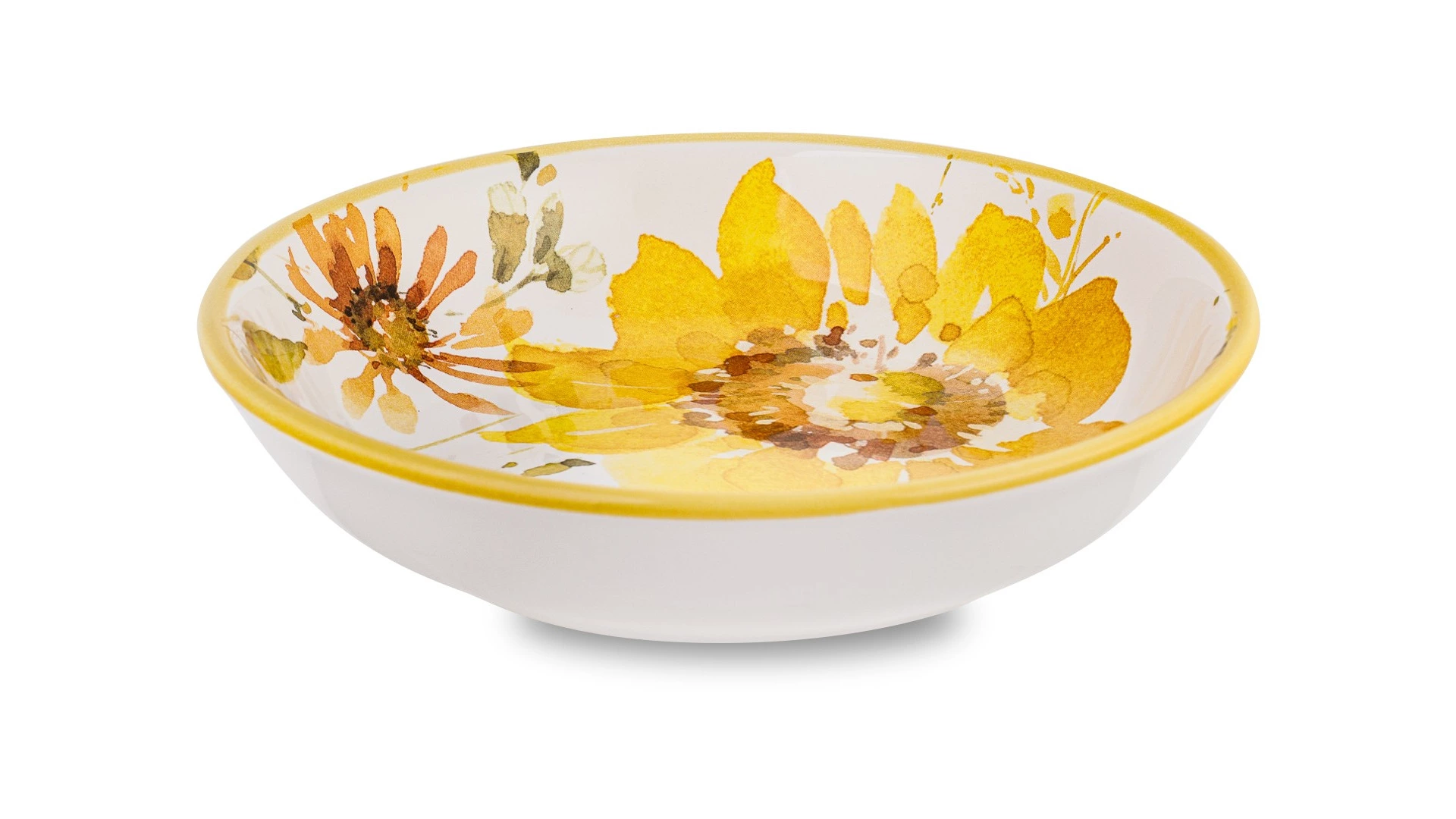 Тарелка суповая Certified Int Подсолнухи 23 см, керамика