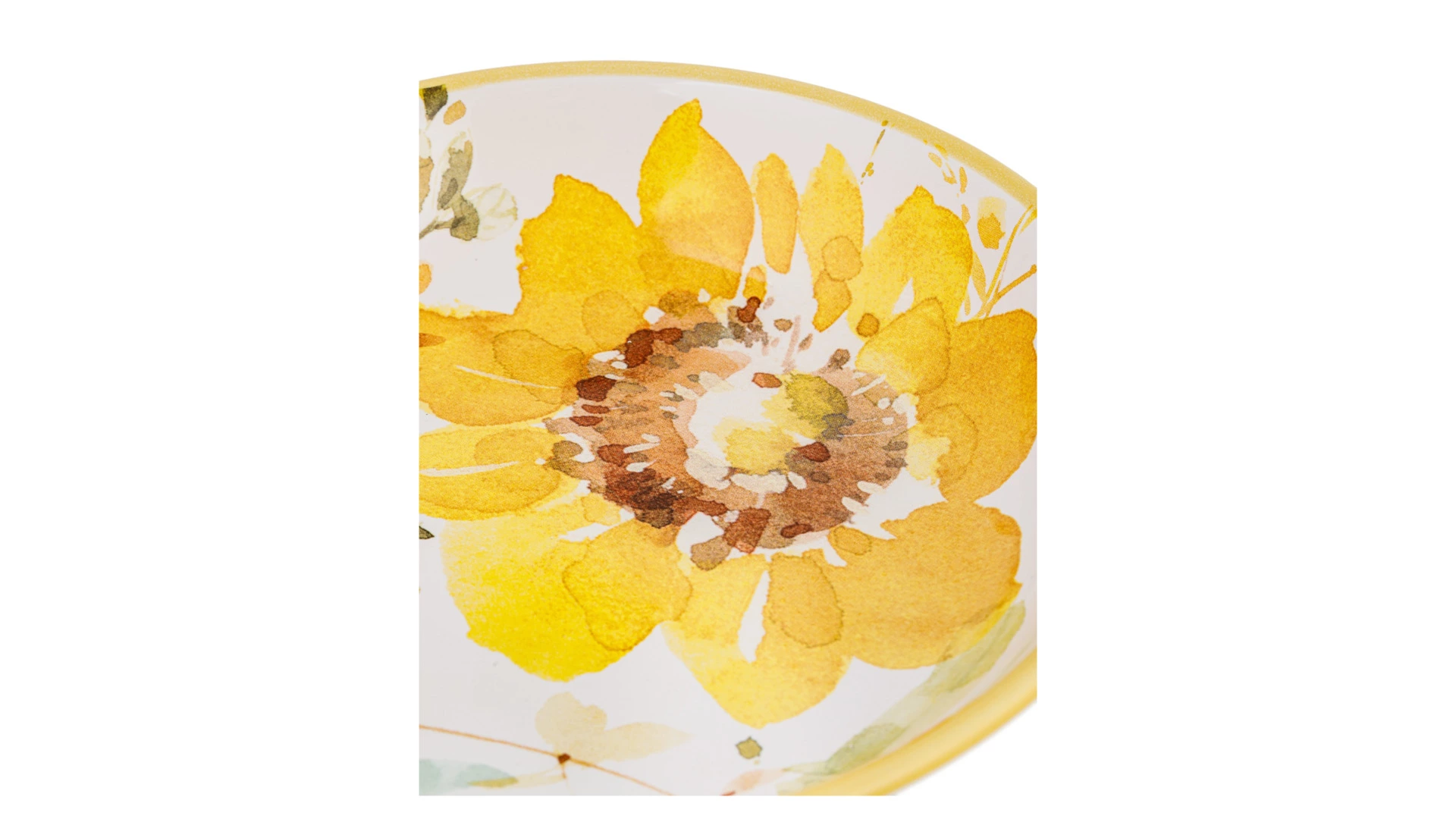 Тарелка суповая Certified Int Подсолнухи 23 см, керамика