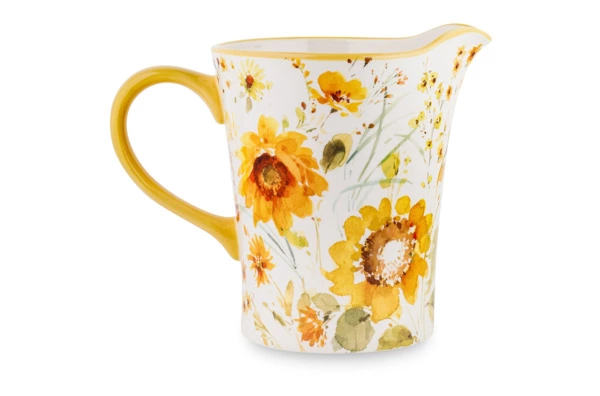 Кувшин Certified Int Подсолнухи 3,3 л, керамика