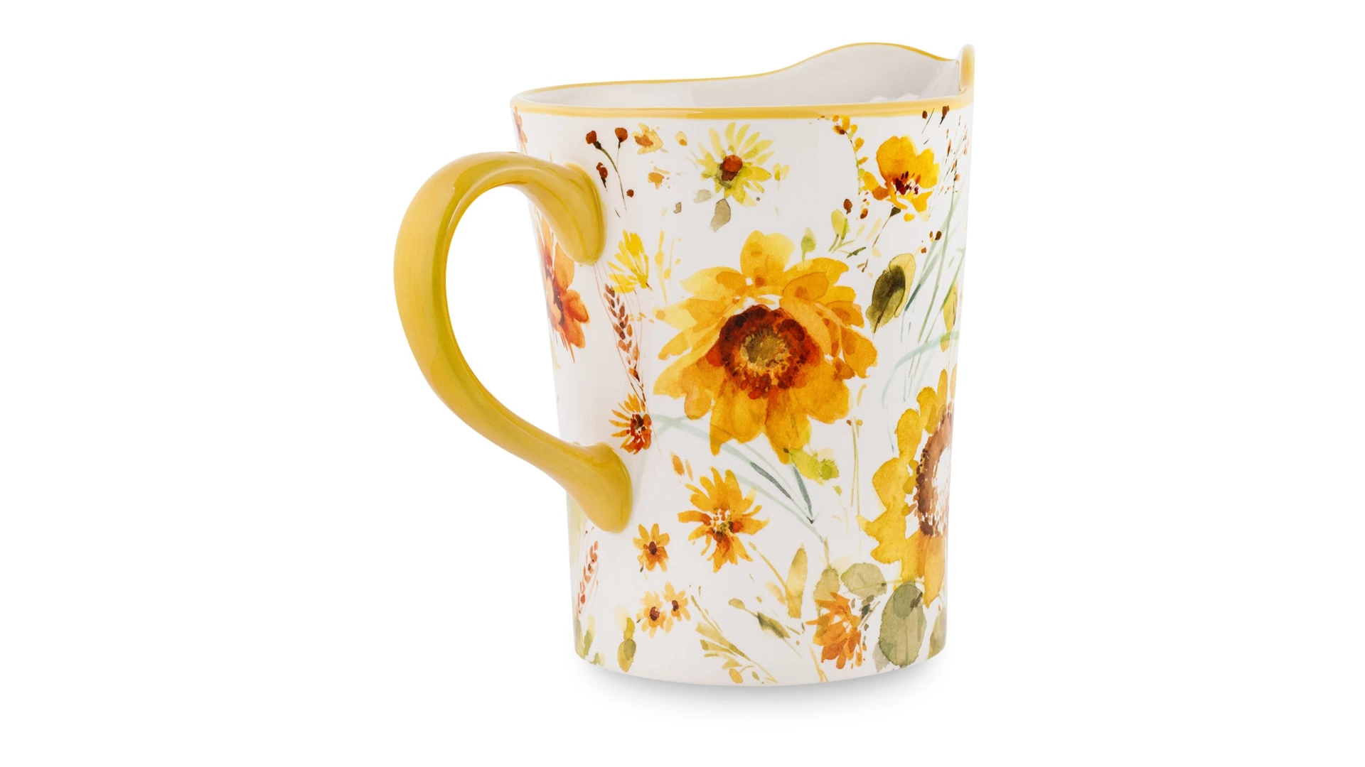 Кувшин Certified Int Подсолнухи 3,3 л, керамика