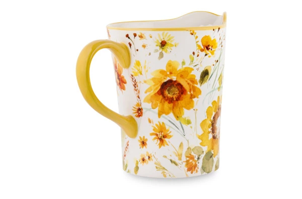 Кувшин Certified Int Подсолнухи 3,3 л, керамика