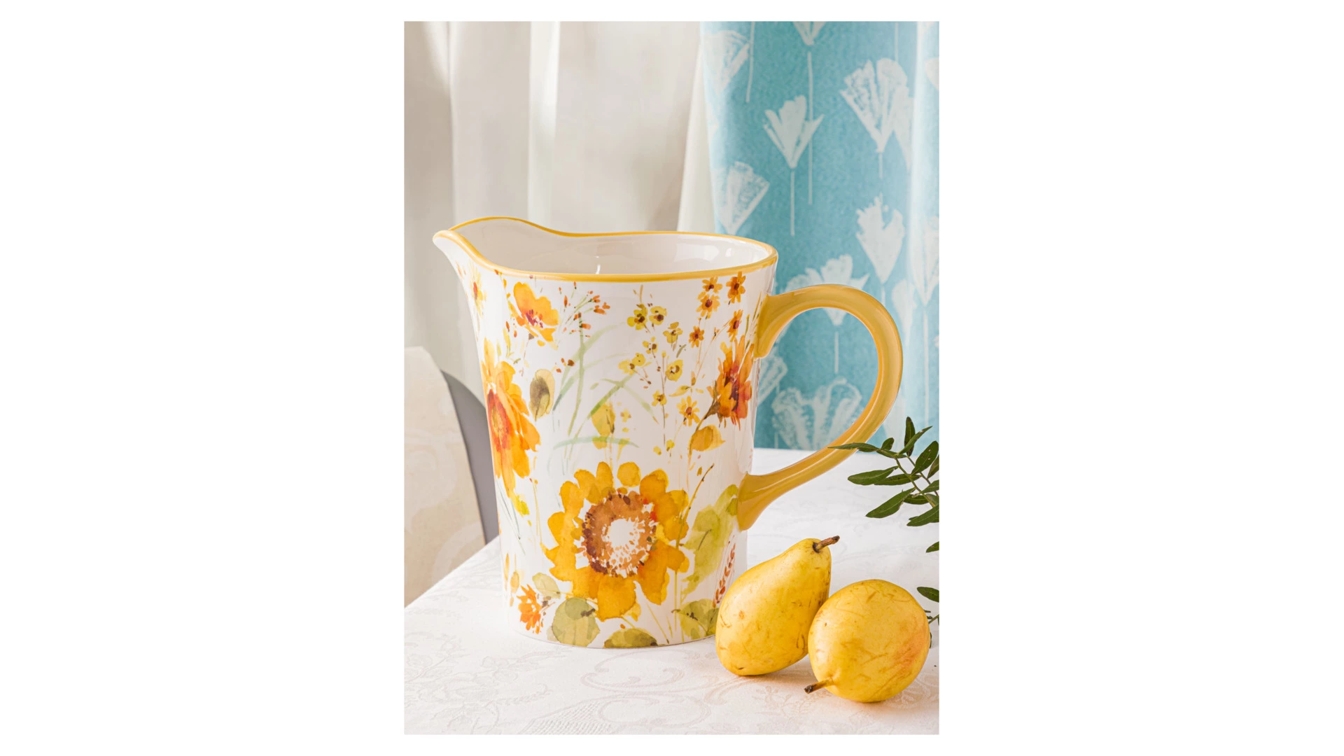 Кувшин Certified Int Подсолнухи 3,3 л, керамика