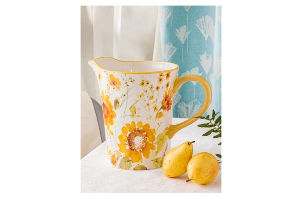 Кувшин Certified Int Подсолнухи 3,3 л, керамика